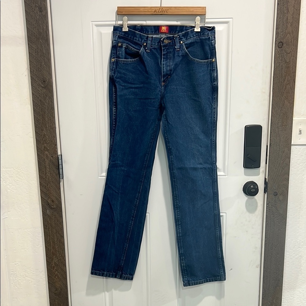 Classic wrangler Blue Denim Jeans size 33 - Picture 8 of 10